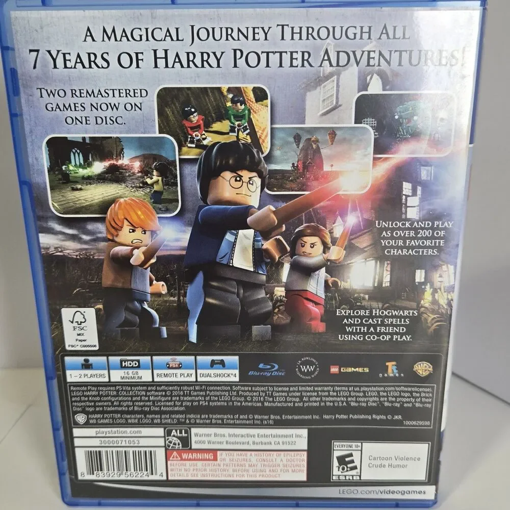 Lego Harry Potter Collection CIB Playstation 4 Authentic Tested Complete in Box